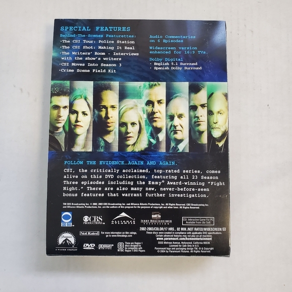 CSI: Crime Scene Investigation - The Complete Third Season (DVD, 2004, 6-Disc) - Picture 3 of 10